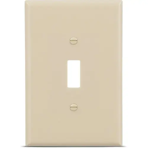 Eaton 1-Gang Jumbo Ivory Thermoplastic Toggle Wall Plate, Pack of 30 Eaton 1-Gang Jumbo Ivory Thermoplastic Toggle Wall Plate, Pack of 30
