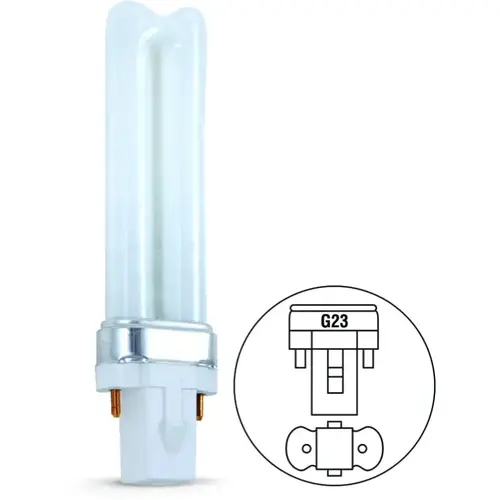 Philips 9W Twin CFL Bulb G23 Base 4100K Philips 9W Twin CFL Bulb G23 Base 4100K