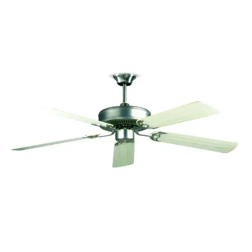 52" 4 or 5-Blade Dual Mount Ceiling Fan Satin Nickel 52" 4 or 5-Blade Dual Mount Ceiling Fan Satin Nickel