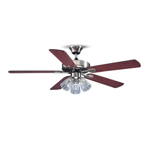 52" 5-Blade Dual Mount Fan with LED Light Kit Stainless Steel 52" 5-Blade Dual Mount Fan with LED Light Kit Stainless Steel