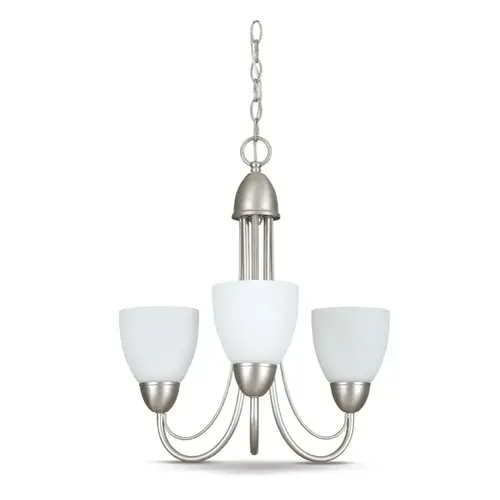 Tempest 3-Arm Chandelier Satin Nickel Tempest 3-Arm Chandelier Satin Nickel