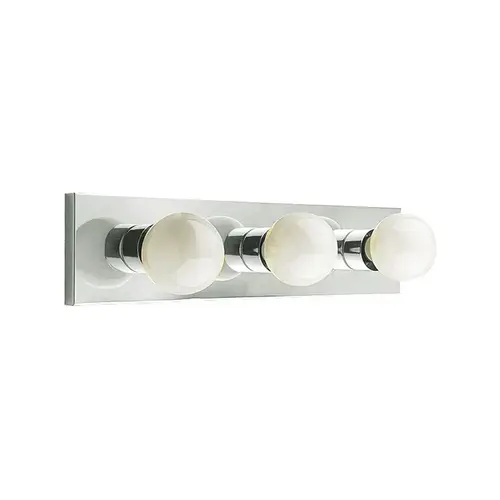 18" 3-Light Chrome Vanity Strip 18" 3-Light Chrome Vanity Strip