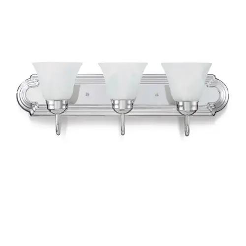 24" 3-Light Chrome Vanity Fixture 24" 3-Light Chrome Vanity Fixture