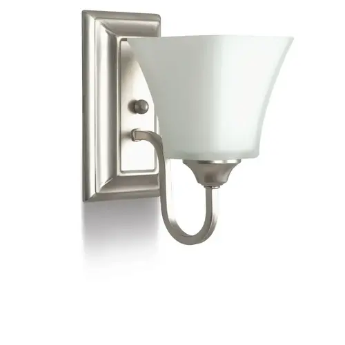 Lexington Square 1-Light Wall Fixture Satin Nickel Lexington Square 1-Light Wall Fixture Satin Nickel