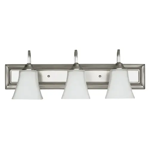 Lexington 3-Light Satin Nickel Vanity Fixture Lexington 3-Light Satin Nickel Vanity Fixture