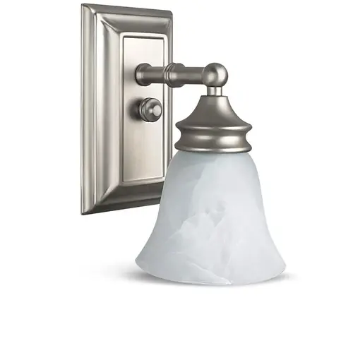 Maddox 1-Light Wall Fixture Bright Satin Nickel Maddox 1-Light Wall Fixture Bright Satin Nickel