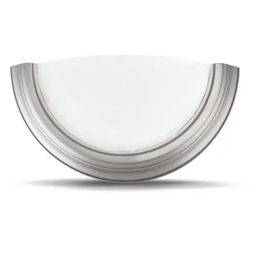 Alabaster Glass Wall Sconce Satin Nickel Alabaster Glass Wall Sconce Satin Nickel