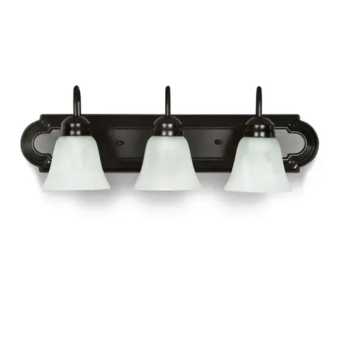 3 Light Bronze Tiered Vanity Sconce 3 Light Bronze Tiered Vanity Sconce