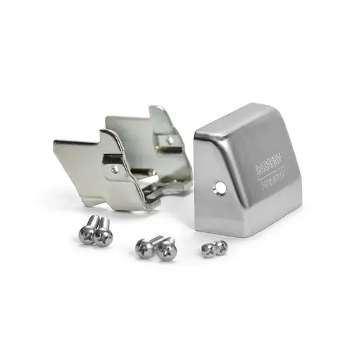 80 Series Metal End Cap Kit, Satin Stainless Steel