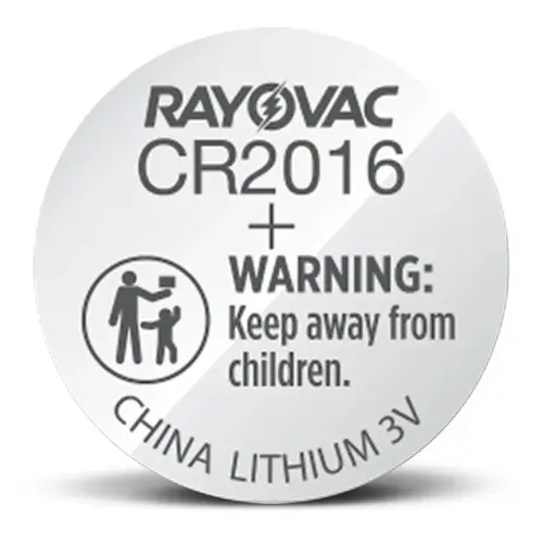 Rayovac 2016 Size 3V Lithium Coin Cell Battery, Pack of 2 Rayovac 2016 Size 3V Lithium Coin Cell Battery, Pack of 2