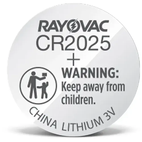 Rayovac 2025 Size 3V Lithium Coin Cell Battery, Pack of 4 Rayovac 2025 Size 3V Lithium Coin Cell Battery, Pack of 4