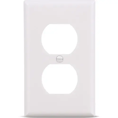 Eaton 1-Gang Standard-Size White Thermoplastic Duplex Wall Plate, Pack of 10 Eaton 1-Gang Standard-Size White Thermoplastic Duplex Wall Plate, Pack of 10