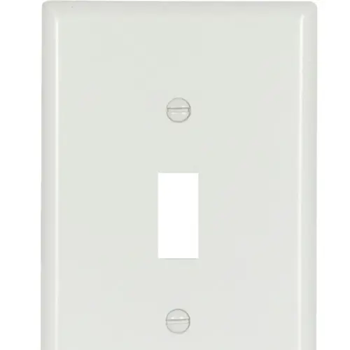 Eaton 1-Gang Midsize White Thermoplastic Toggle Wall Plate, Pack of 10 Eaton 1-Gang Midsize White Thermoplastic Toggle Wall Plate, Pack of 10