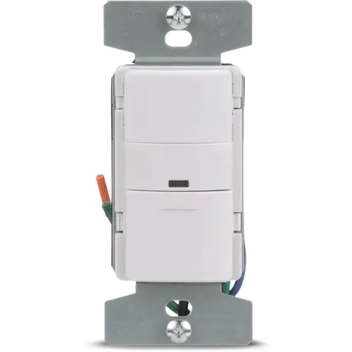 Eaton Single-Pole/3-Way 15A Occupancy Motion Sensor Light Switch, White Eaton Single-Pole/3-Way 15A Occupancy Motion Sensor Light Switch, White