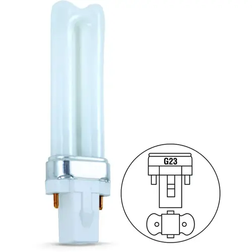 Philips 7W Twin CFL Bulb G23 Base 4100K Philips 7W Twin CFL Bulb G23 Base 4100K
