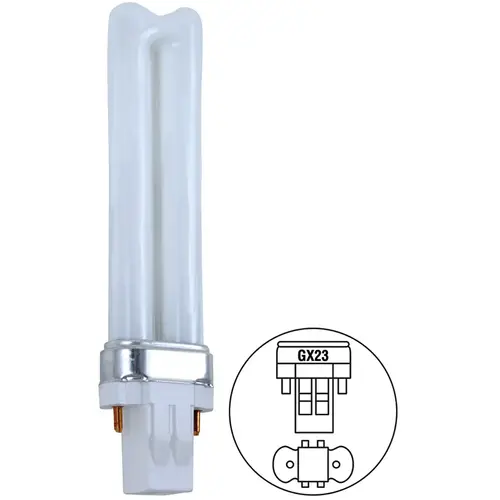 Philips 13W Twin CFL Bulb GX23 Base 2700K Philips 13W Twin CFL Bulb GX23 Base 2700K