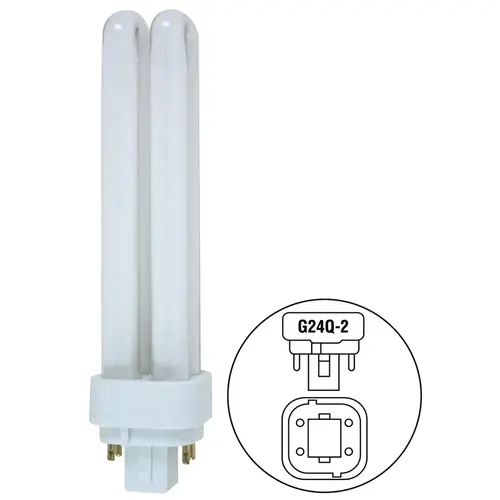 Feit 18W Quad CFL Bulb G24Q-2 Base 3500K Feit 18W Quad CFL Bulb G24Q-2 Base 3500K