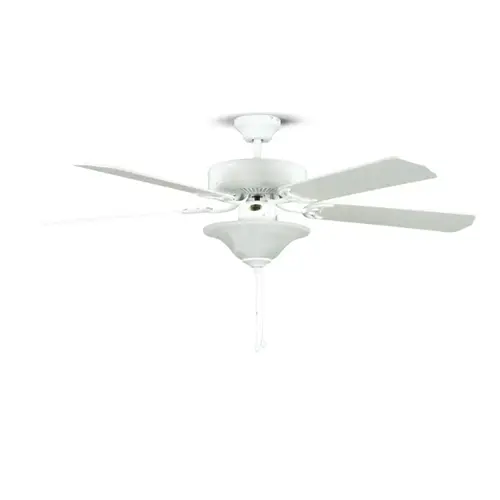 52" 5-Blade Dual Mount Fan with LED Light Kit White 52" 5-Blade Dual Mount Fan with LED Light Kit White