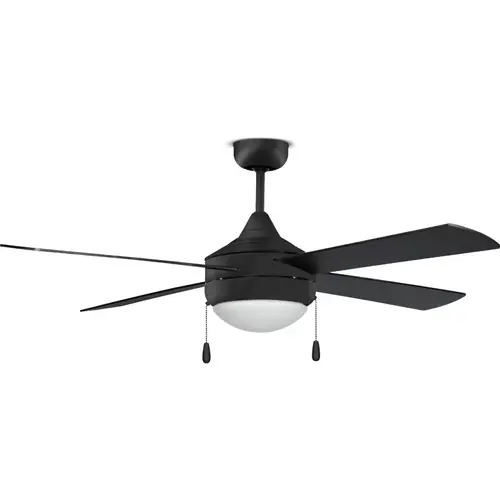 52-in 4-Blade Matte Black Fan with LED Light Kit 52-in 4-Blade Matte Black Fan with LED Light Kit