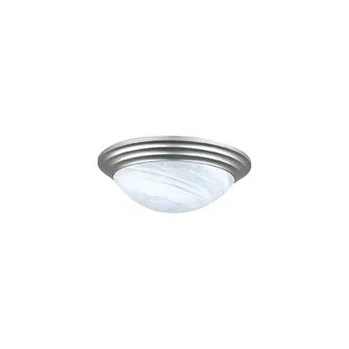 16" Ceiling Dome Fixture 3-Bulb Satin Nickel 16" Ceiling Dome Fixture 3-Bulb Satin Nickel