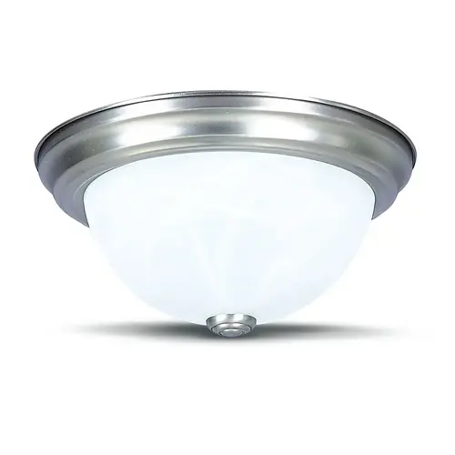 11" Ceiling Dome Fixture 2-Bulb Satin Nickel 11" Ceiling Dome Fixture 2-Bulb Satin Nickel