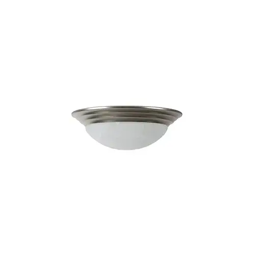14" Ceiling Dome Fixture 2-Bulb Satin Nickel 14" Ceiling Dome Fixture 2-Bulb Satin Nickel