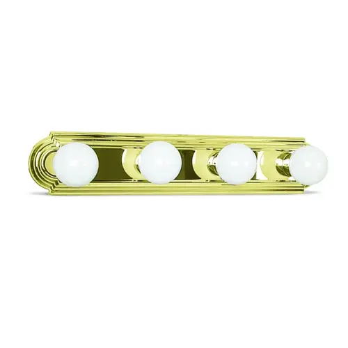 24" 4-Light Polished Brass Tiered Vanity Strip 24" 4-Light Polished Brass Tiered Vanity Strip