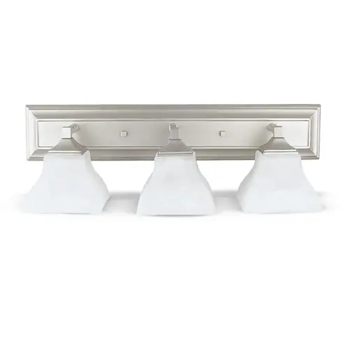 25" 3-Light Bright Satin Nickel Vanity Fixture 25" 3-Light Bright Satin Nickel Vanity Fixture