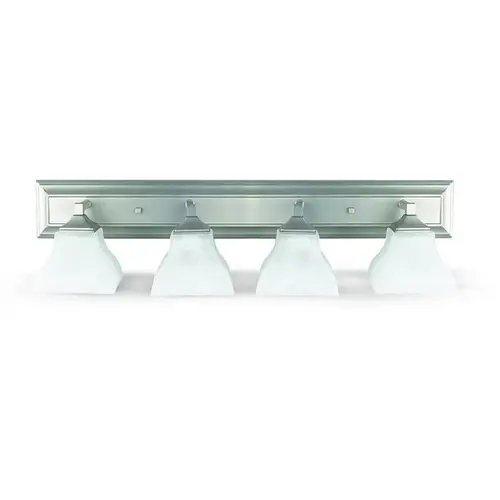 33" 4-Light Bright Satin Nickel Vanity Fixture 33" 4-Light Bright Satin Nickel Vanity Fixture