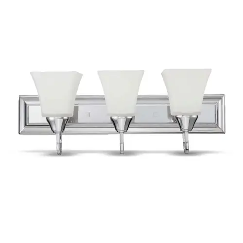 Lexington 3-Light Chrome Vanity Fixture Lexington 3-Light Chrome Vanity Fixture