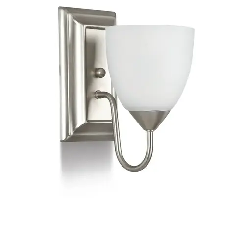 Lexington Round 1-Light Wall Fixture Satin Nickel Lexington Round 1-Light Wall Fixture Satin Nickel