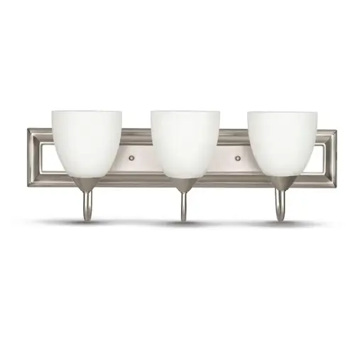 Lexington 3-Light Satin Nickel Vanity Fixture Lexington 3-Light Satin Nickel Vanity Fixture