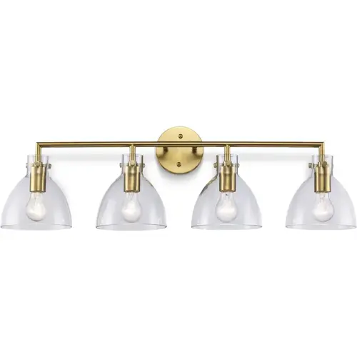 4-Light Gold Vanity Light Fixture 4-Light Gold Vanity Light Fixture