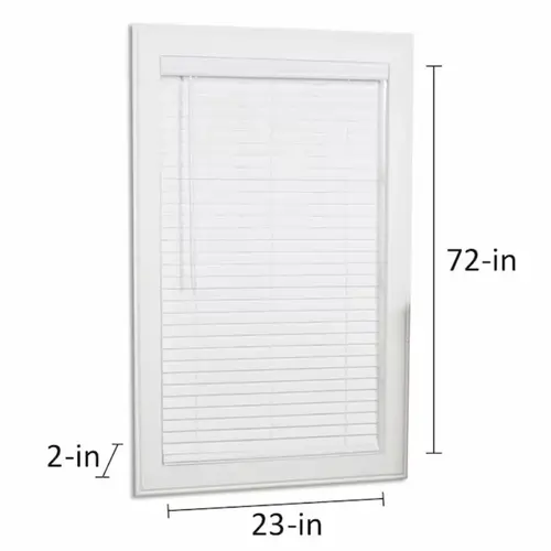 allen + roth Cordless 2-in White Faux Wood Blind 23-in x 72-in allen + roth Cordless 2-in White Faux Wood Blind 23-in x 72-in