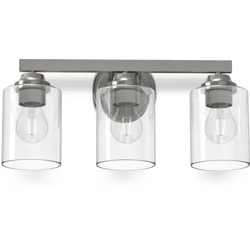 allen + roth Emeryson 17.75-in 3-Light Brushed Nickel Transitional Vanity Light allen + roth Emeryson 17.75-in 3-Light Brushed Nickel Transitional Vanity Light