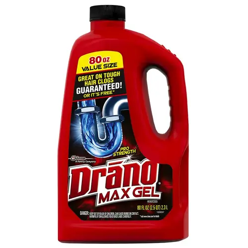 Drano Gel Drain Opener 80 oz Bottle Drano Gel Drain Opener 80 oz Bottle