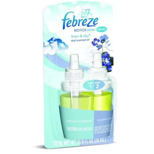 Febreze NOTICEables "Linen & Sky" Scented Plug-In Oil Warmer Refill Febreze NOTICEables "Linen & Sky" Scented Plug-In Oil Warmer Refill