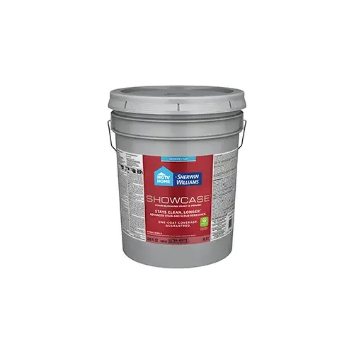 HGTV Home by Sherwin-Williams Showcase Interior Paint Flat/Matte Ultra White/Base A Five Gallons 7002-11 HGTV Home by Sherwin-Williams Showcase Interior Paint Flat/Matte Ultra White/Base A Five Gallons 7002-11