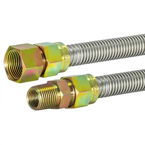 4Ft Stainless Steel Flexible Appliance Gas Connector 4Ft Stainless Steel Flexible Appliance Gas Connector