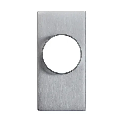 Cover Plate Exit Trim with Cylinder Hole Bright Stainless Steel Finish Cover Plate Exit Trim with Cylinder Hole Bright Stainless Steel Finish