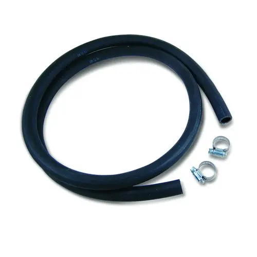 Universal Drain Hose 6ft Black Rubber Universal Drain Hose 6ft Black Rubber