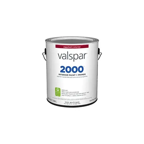 Valspar 2000 Interior Paint Eggshell White Base/Pastel One Gallon 2003-8A Valspar 2000 Interior Paint Eggshell White Base/Pastel One Gallon 2003-8A