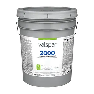 Valspar 2000 Interior Paint Satin White Base/Pastel Five Gallons 8003-33C 8111108003-33C