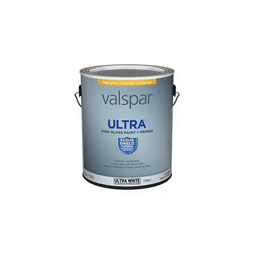 Valspar Ultra Interior Paint High-Gloss Ultra White/Base A One Gallon SW6534 Valspar Ultra Interior Paint High-Gloss Ultra White/Base A One Gallon SW6534