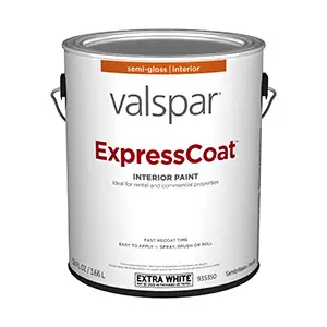 Valspar Express Coat Interior Paint Semi-Gloss Extra White One Gallon 5004-5A 8111705004-5A Valspar Express Coat Interior Paint Semi-Gloss Extra White One Gallon 5004-5A 8111705004-5A
