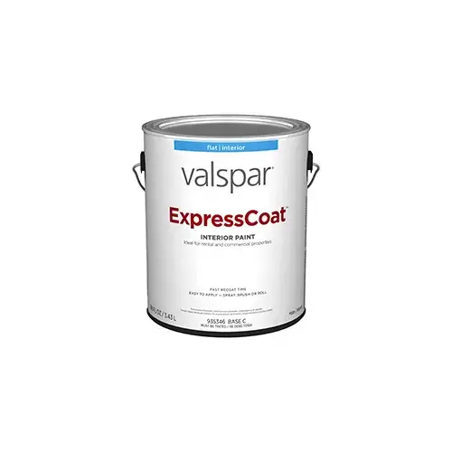 Valspar Express Coat Interior Paint Flat/Matte Base C One Gallon 6004-8A Valspar Express Coat Interior Paint Flat/Matte Base C One Gallon 6004-8A