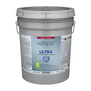 Valspar Ultra Interior Paint Eggshell Ultra White/Base A Five Gallons HGSW1087 811078HGSW1087