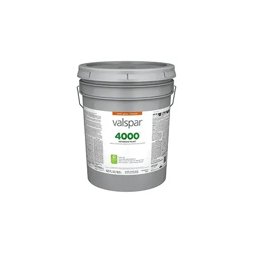 Valspar 4000 Interior Paint Semi-Gloss White Base/Pastel Five Gallons HGSW1237 Valspar 4000 Interior Paint Semi-Gloss White Base/Pastel Five Gallons HGSW1237