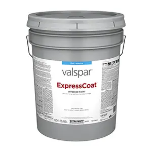 Valspar Express Coat Interior Paint Flat/Matte Extra White Five Gallons 8002-14B 8111828002-14B Valspar Express Coat Interior Paint Flat/Matte Extra White Five Gallons 8002-14B 8111828002-14B