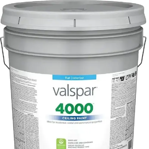 Valspar 4000 Flat White Ceiling Paint, 5-Gallon Valspar 4000 Flat White Ceiling Paint, 5-Gallon